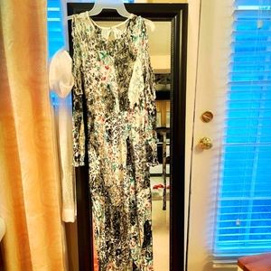 Cold Shoulder Maxi Dress Pauline SNDRT MULTI